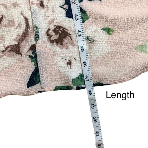 Francesca’s Trixxi Blush Floral Maxi Romper Size Small - Picture 14 of 15